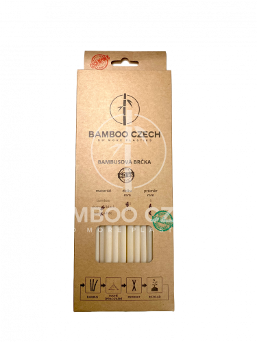 Brčko BAMBOO - 6 mm x 23 cm (60 ks)