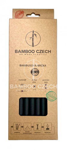 Brčko CHARCOAL BLACK - 12 mm x 23 cm (16 ks)