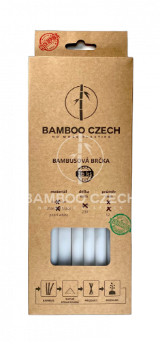 Brčko PEARL WHITE - 12 mm x 23 cm (16 ks)